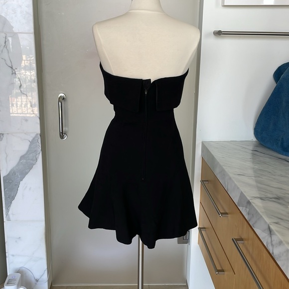 Strapless blk dress.  Sexy. Size large. Designer c/MEO Collective - Picture 4 of 8